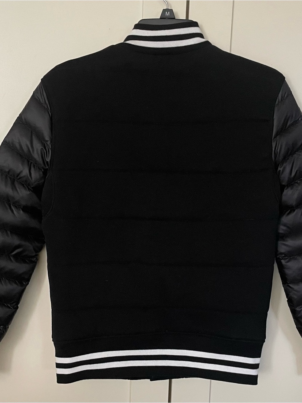 Polo by Ralph Lauren Black Quilted-Sleeve Varsity Jacket - Picture 8 of 12